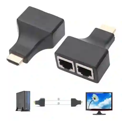Video Convertir Extensor HDMI Pasivo 30 m