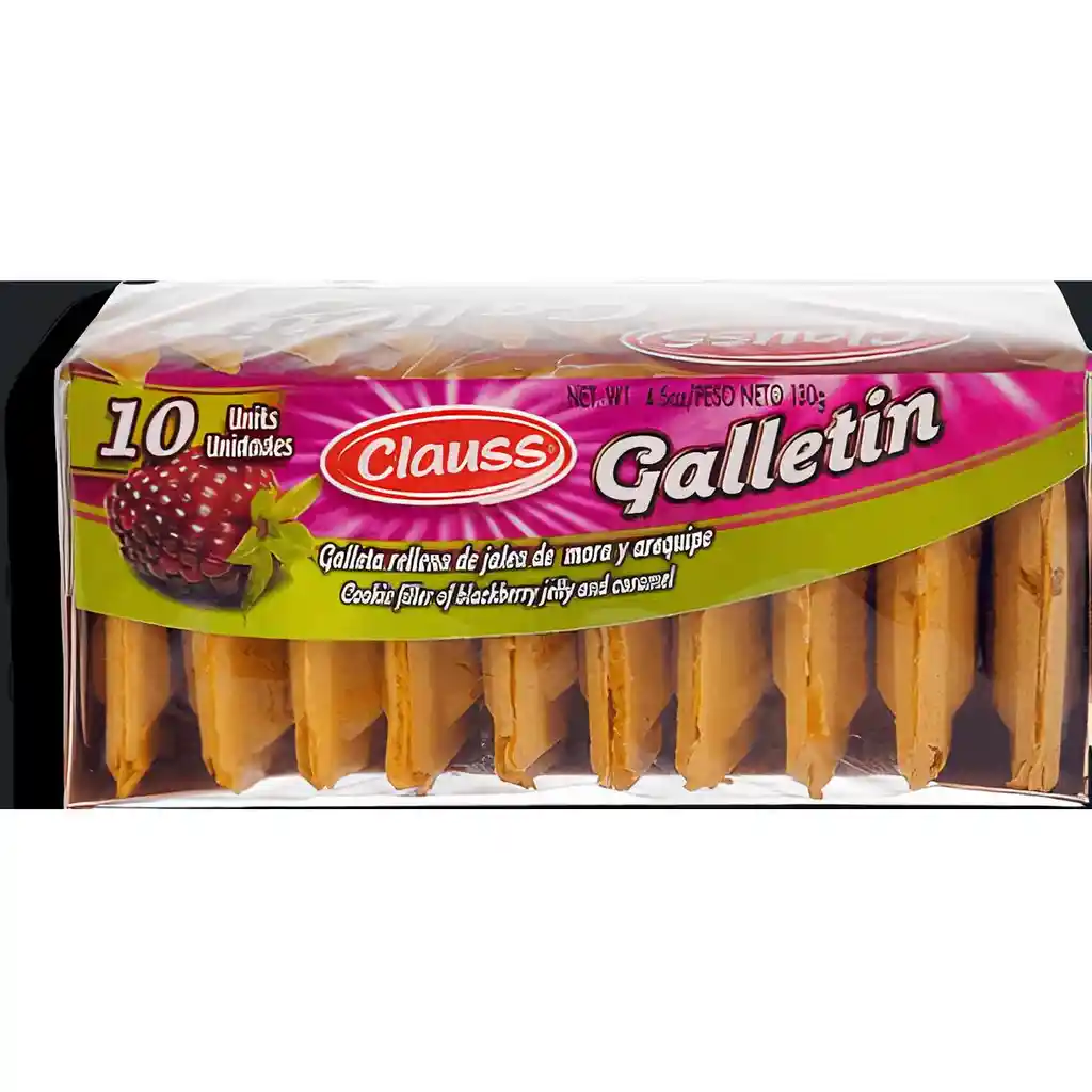 Clauss Galletas Rellenas Galletin x 10 Unidades