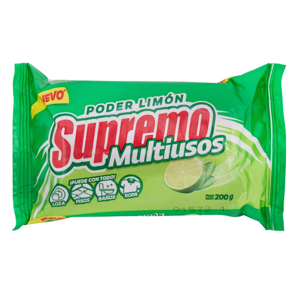 Supremo Jabón en Barra Multiusos Limón 200 g