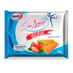 Italo Galleta Wafer sin Azúcar Sabor a Fresa