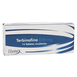Terbinafina Huma Pharmaceutical (250 Mg) Tabletas Recubiertas