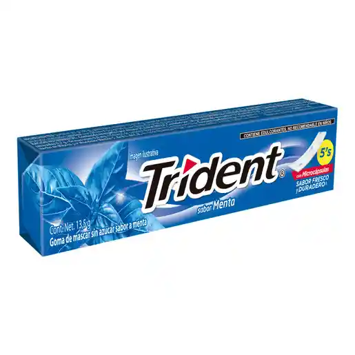 Trident Chicle Sabor a Menta 
