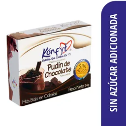 Konfyt Mezcla para Preparar Pudín de Chocolate sin Azúcar Adicionada