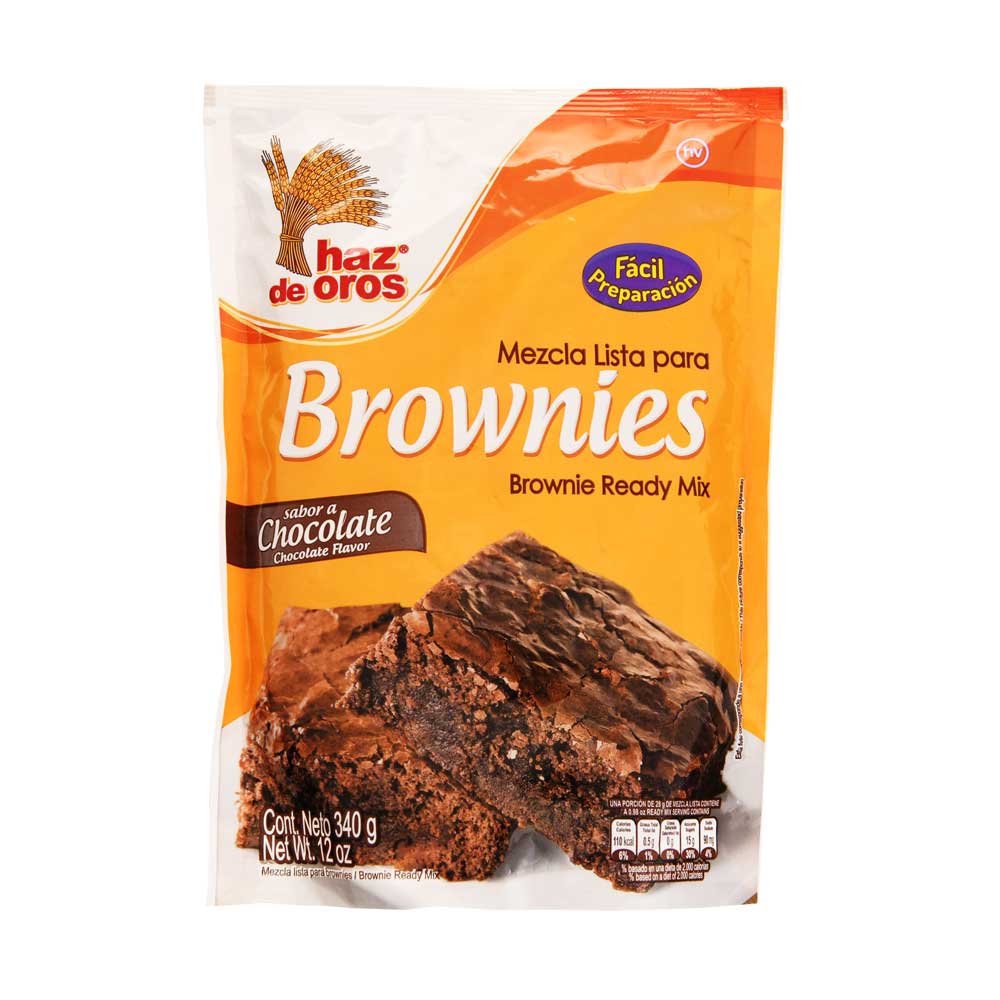 Haz de Oros Mezcla Lista para Brownie Sabor a Chocolate 340 g