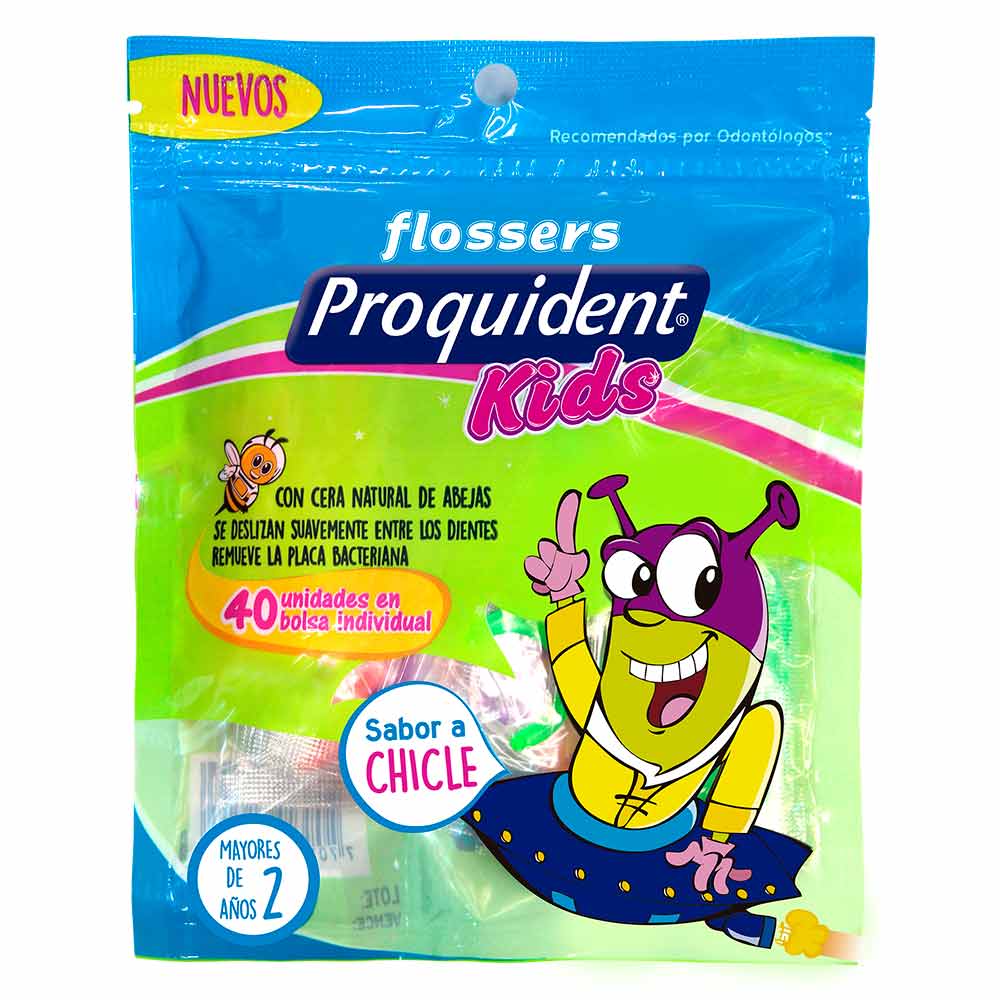 Proquident Kids Flossers Sabor a Chicle 40 und