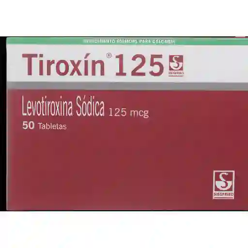 Tiroxin Metlenfarma 125Mcg Caja X 50 Tabletas