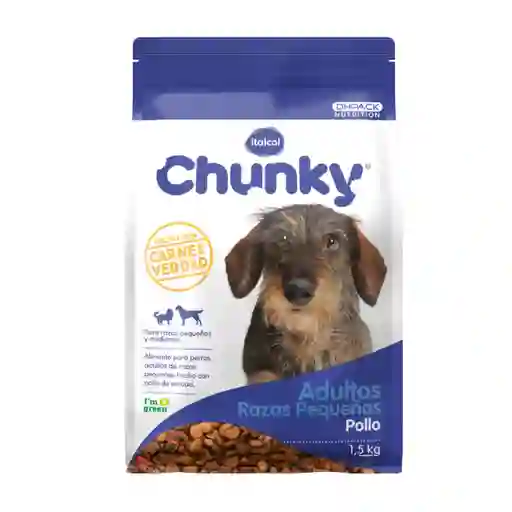 Chunky Alimento Para Perro Adulto Razas Pequeñas 1 5 Kg