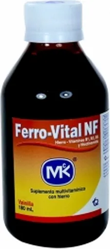 Ferrovital Nf suplemento multivitaminico con hierro sabor vainilla