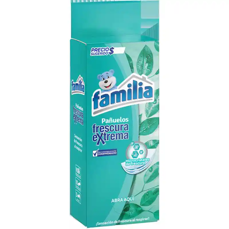 Familia Pañuelos Frescura Extrema Dispensador X 100 Und