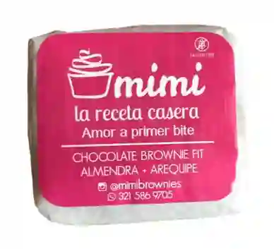 Mimi Brownie Fit de Chocolate, Almendra y Arequipe