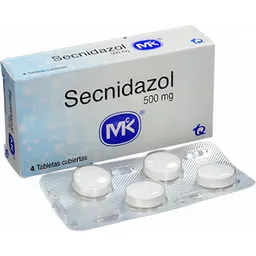 Secnidazol 500 Mg 4 Tabletas Mk