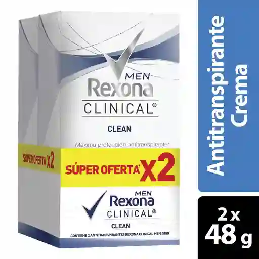 Rexona Desodorante Antitranspirante Clinical Clean