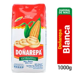 Doñarepa Harina de Maíz Blanco Extrafina