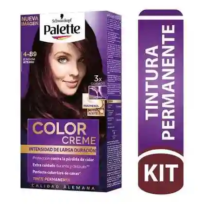 Palette Tinte Capilar Intensive Color Creme 4-89 Borgoña Intenso