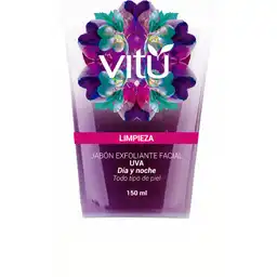 Vitu Jabon Exfoliante Facial De Uva Para Todo Tipo De Piel