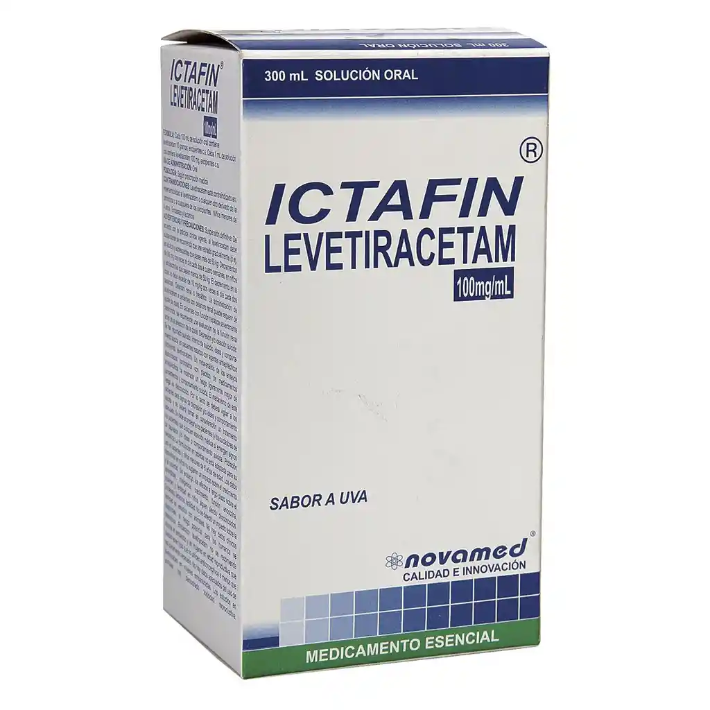 Ictafin Anticonvulsivo (100 mg) Solución Oral Sabor a Uva