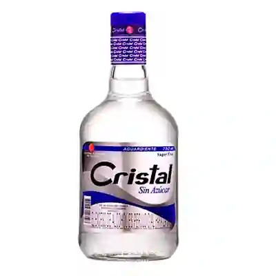 Aguardiente Cristal Bebida Alcohólica sin Azúcar Tapa Azul