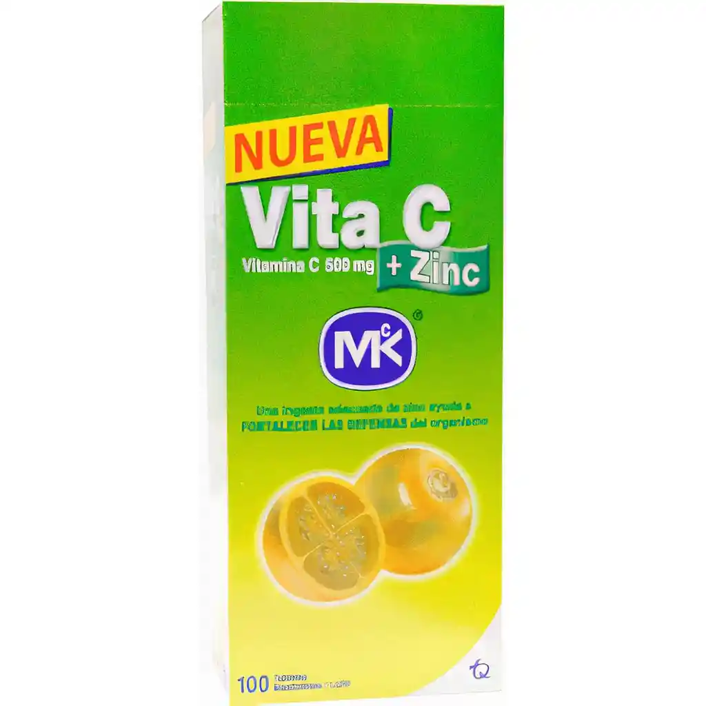 Mk Vitamina C + Zinc Sabor a Lulo en Tabletas