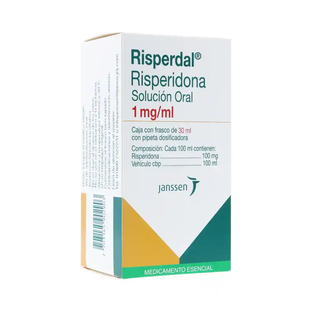 Risperdal Antipsicótico (100 mg) Solución Oral