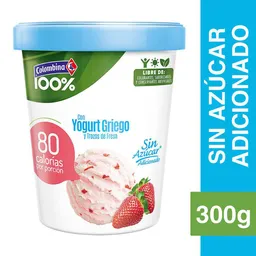 Yogurt Griego Colombina Y Trozos De Fresa Sin Azúcar