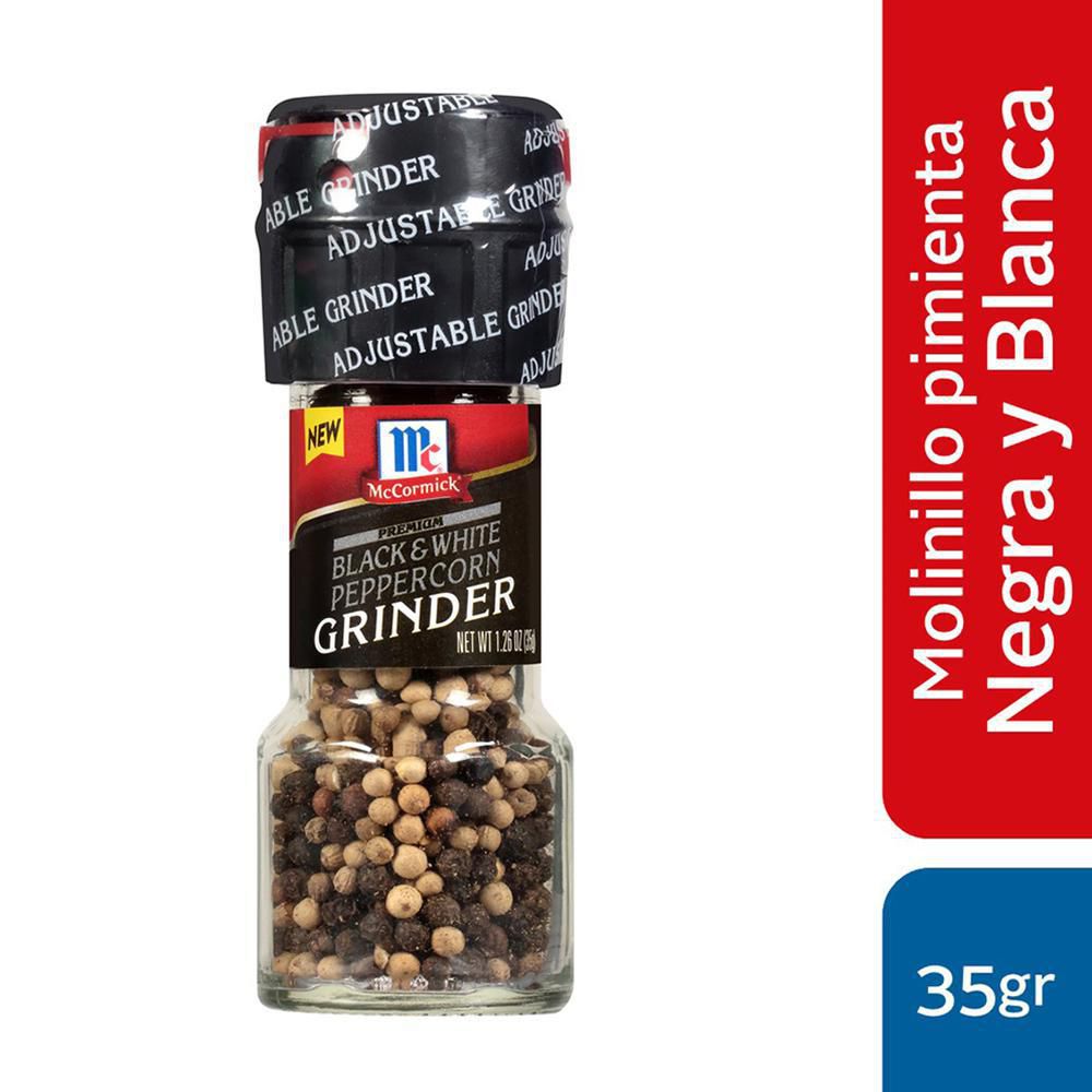 McCormick Pimienta Blanca y Negra en Molinillo 35 g