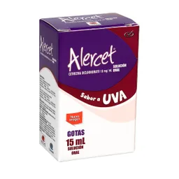 Alercet Antihistamínico (10 mg) Solución Oral Sabor a Uva