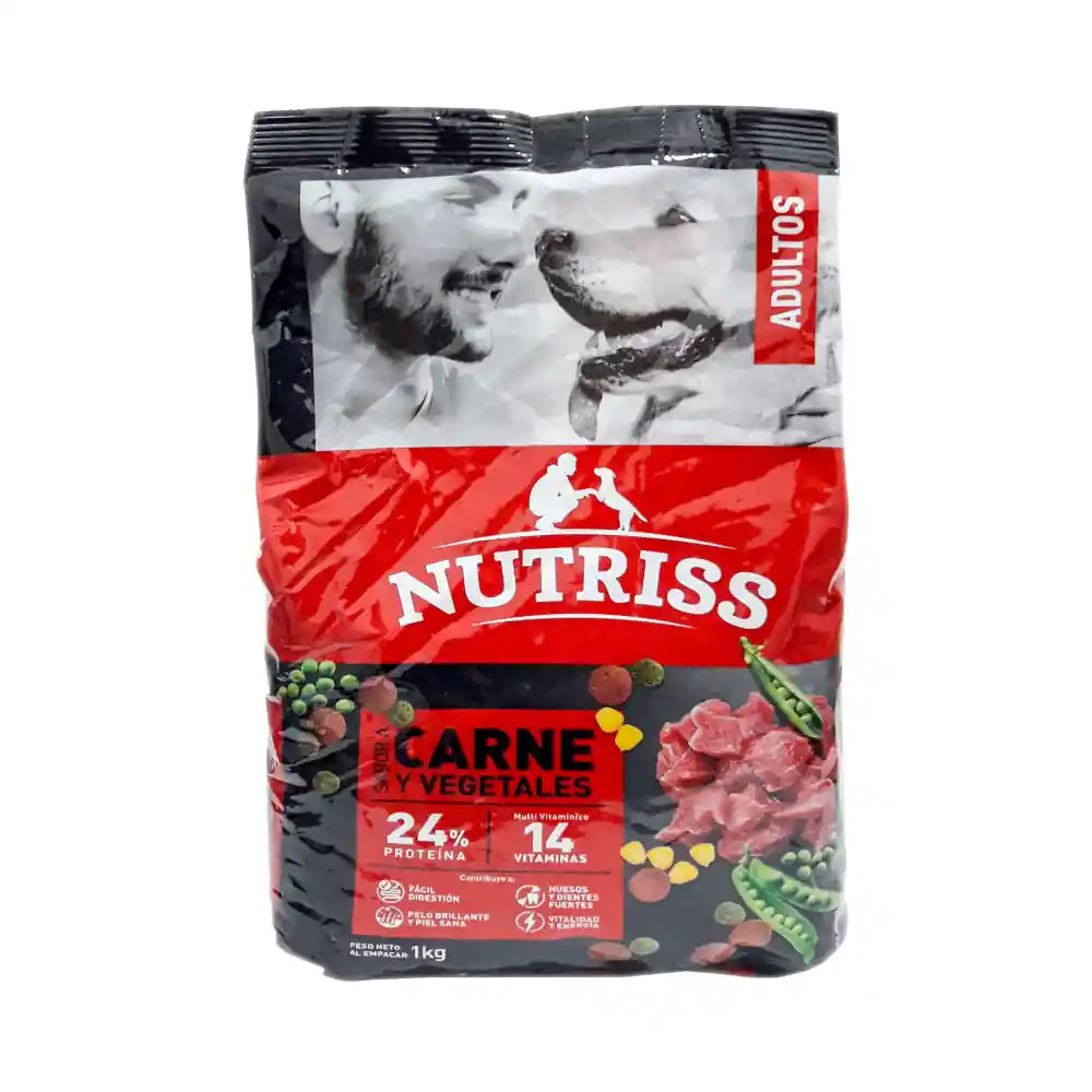 Nutriss Alimento para Perro Adulto Carne y Vegetales