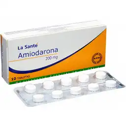 La Santé Amiodarona (200 mg) 10 Tabletas