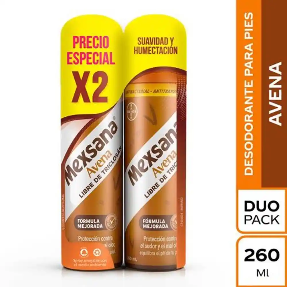 Mexsana Desodorante en Spray para Pies Avena