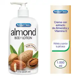 Personal Choice Crema Corporal de Almendras