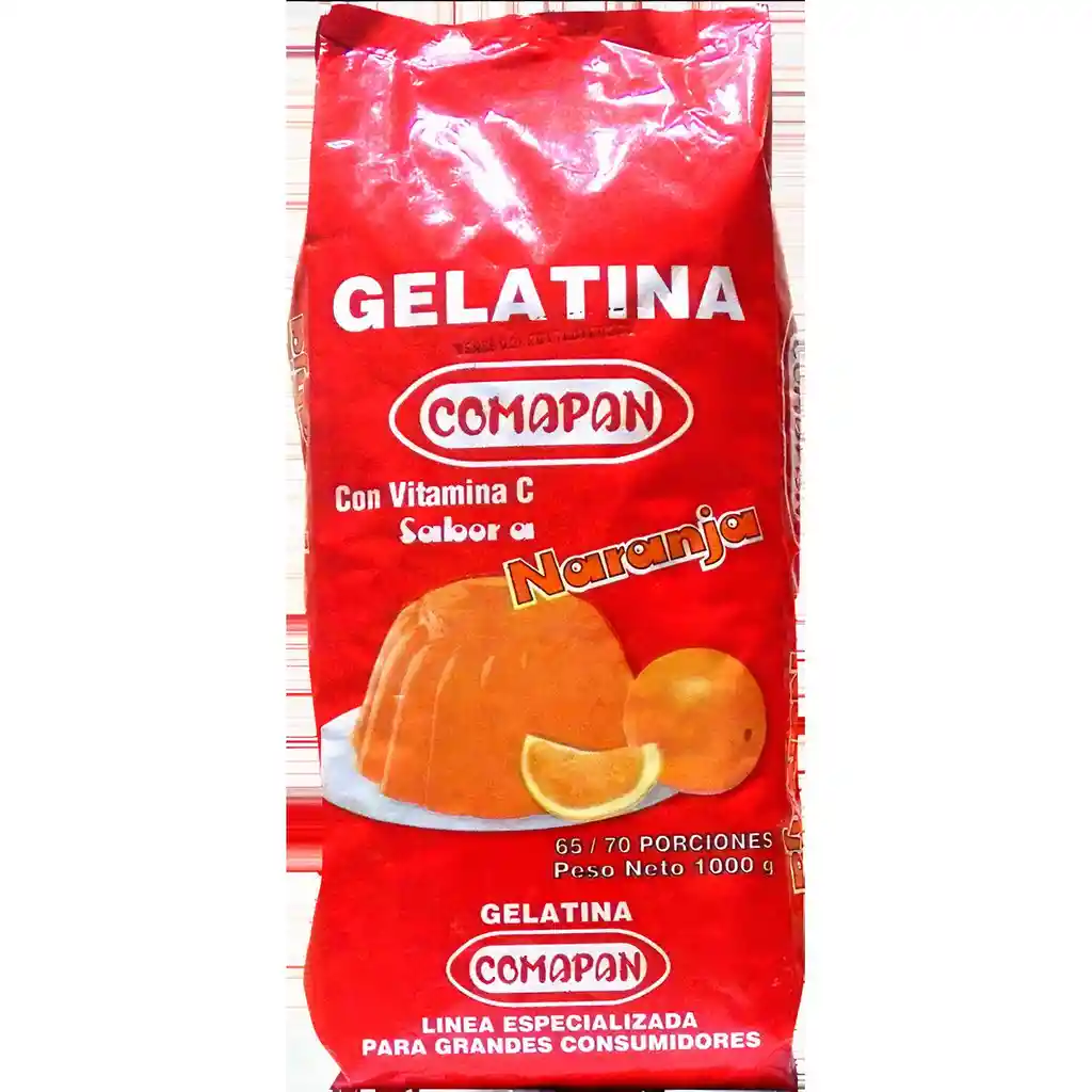 Comapan Gelatina Sabor A Naranja