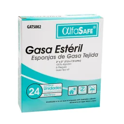 Alfa Safe Gasa Estéril Algodón  