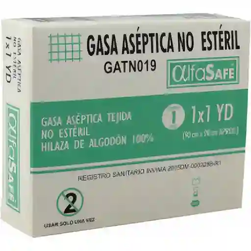 Alfa Safe Gasa Aséptica No Estéril