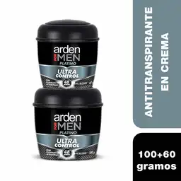 Arden For Men Antitranspirante Platino Ultra Control en Crema