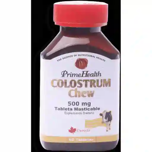 Prime Health Colostrum Chew 500Mg Frasco X 60 Tableta 