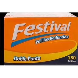 Festival Palillos Redondos Doble Punta