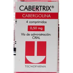 Cabertrix Tecnofarma 0.5Mg X 4 Comprimidos Cabergolina