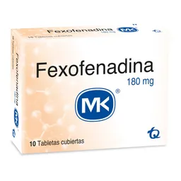 MK Fexofenadina Antihistamínico (180 mg) Tabletas Cubiertas