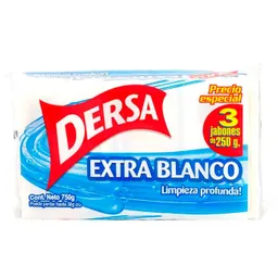 Dersa Jabón Extra Blanco en Barra