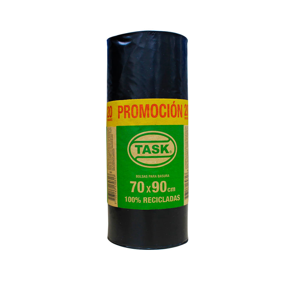 Task Bolsas para Basura Recicladas 70x90cm x20 20 und