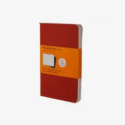 Cahier Set Libreta Grande Lisa Solid Colors Rojo