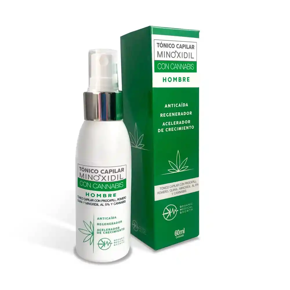 Organic Medical Growth Tónico Capilar Minoxidil Hombre