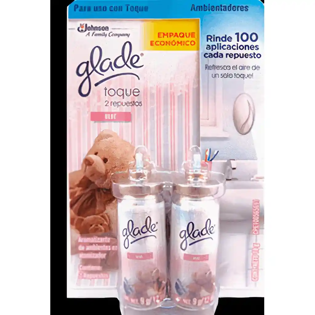 Glade Ambientador Toque Aroma Bebe x 2 Unidades