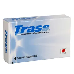 Trass ( 500 mg/85 mg) Tabletas Recubiertas