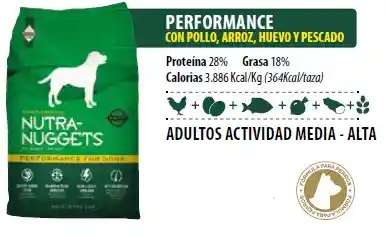 Nutra Nuggets Alimentos para Perros Adultos Performance 