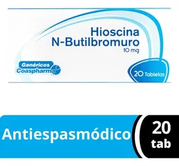 Coaspharma Genéricos Hioscina N-Butilbromuro (10 Mg) Tabletas