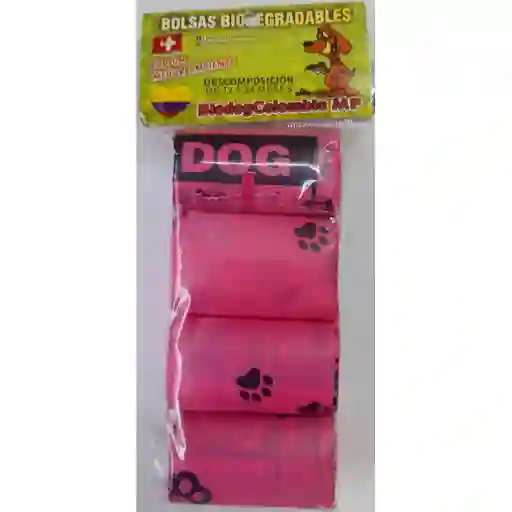 BOLSAS BIODEGRADABLES BIO DOG PAQUETE X 4 UND.