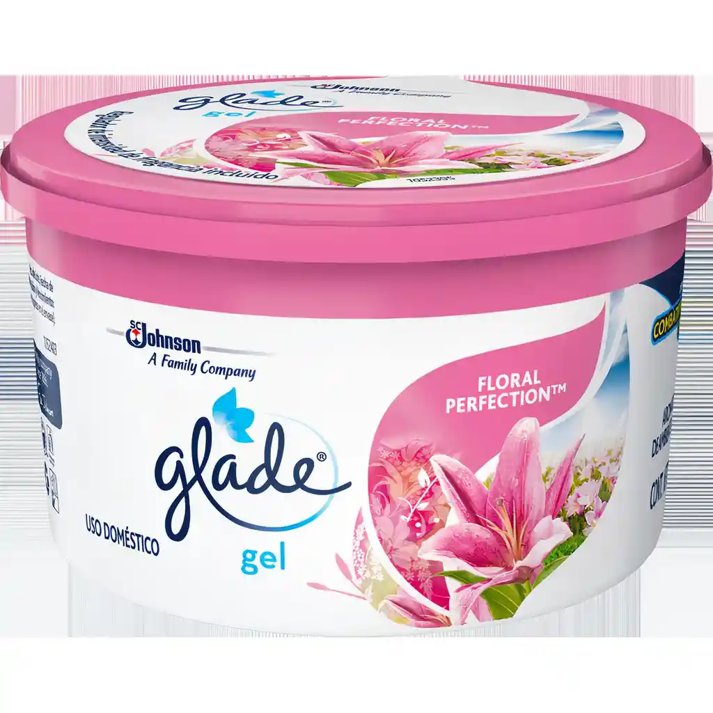 Glade ambientador en gel lata floral perfection, 70gr