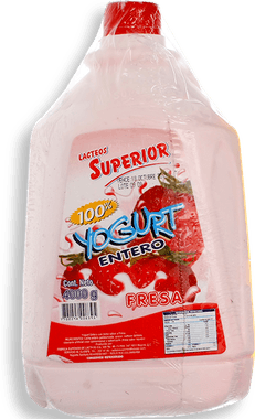 Superior Yogurt Entero Sabor a Fresa 4 l