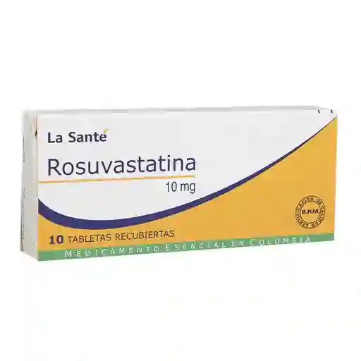 La Santé Rosuvastatina (10 mg) 10 Tabletas